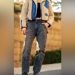 Carhartt Dark Brown Cotton Double Fronts Pants / Perfectly worn in 35x30